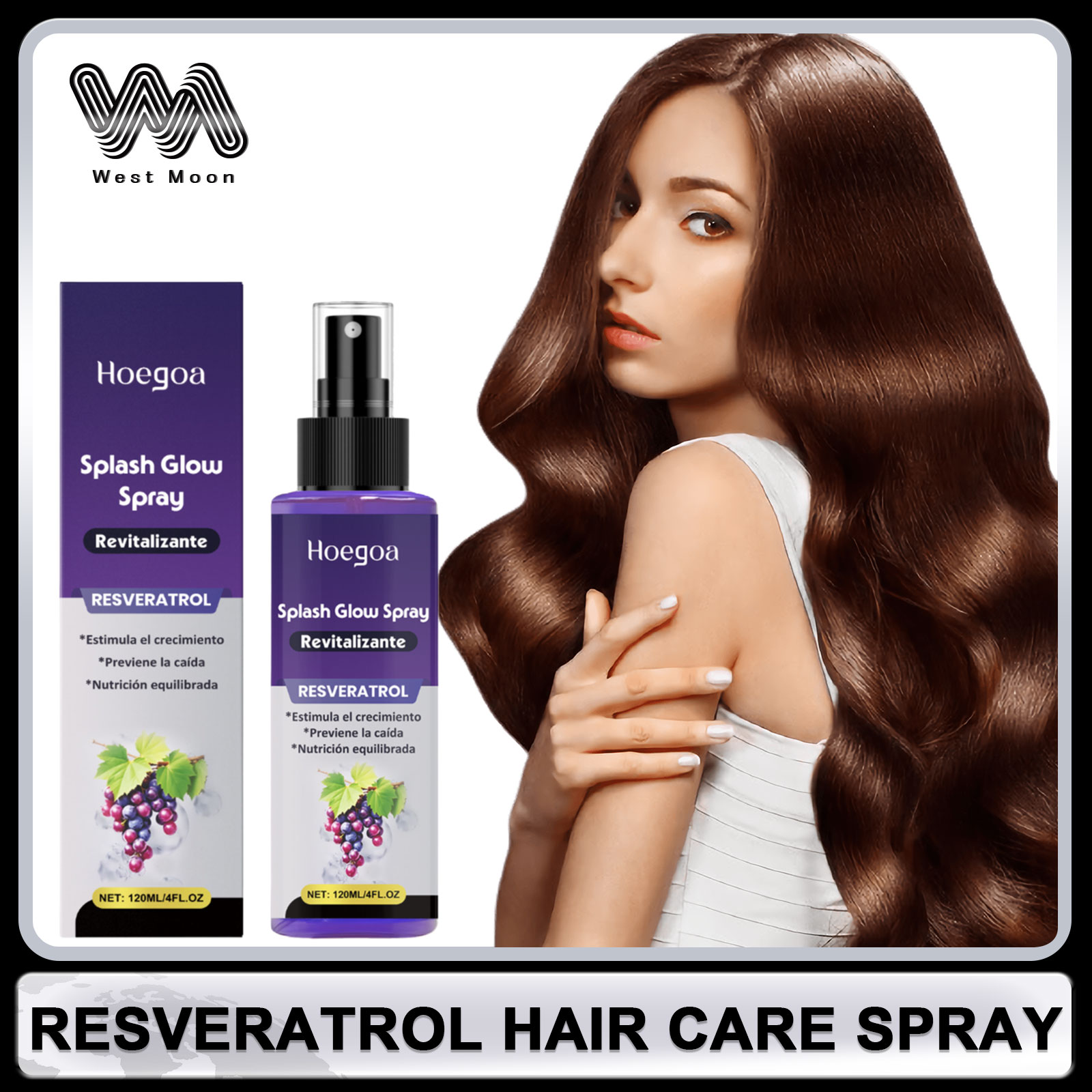 Hair Care For Hair Loss - Spray do włosów z resweratrolu przeciw