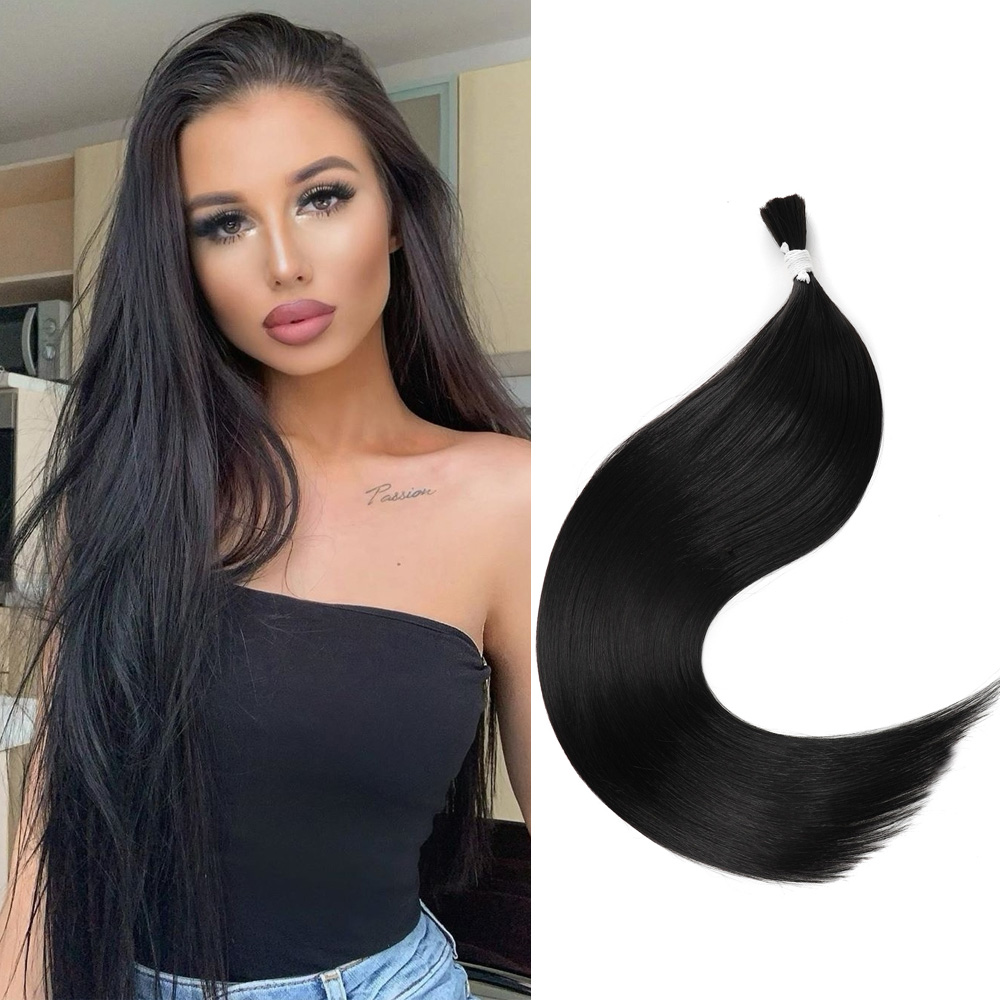 Braiding Hair Kanekalon - 28-calowe syntetyczne pasma włosów prostych bez