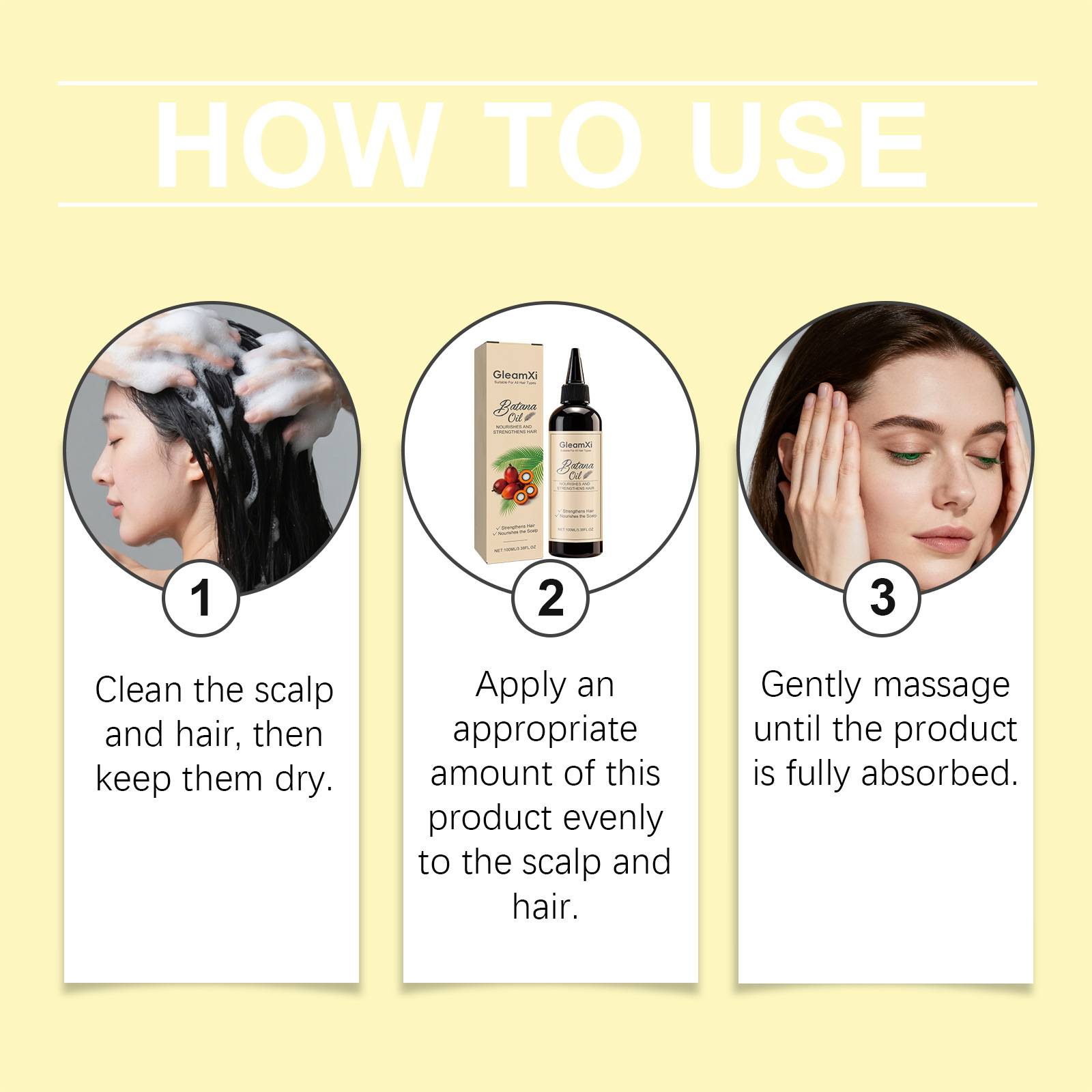 Hair Care For Hair Loss - Olejek Batana do włosów wzmacniający cebulki