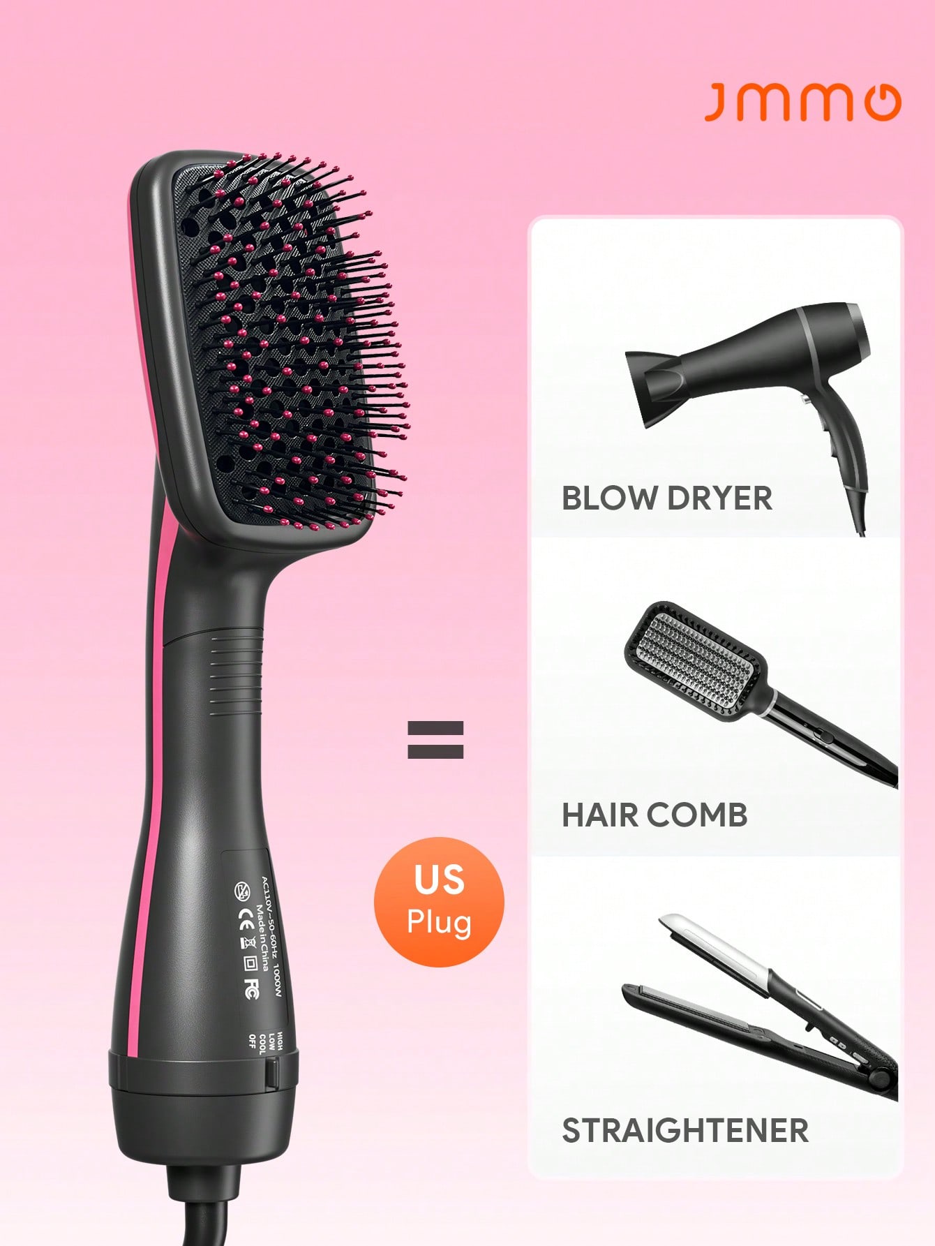 Szczotka do włosów 3 w 1 JMMO  – Hair Care Step recenzja i cena