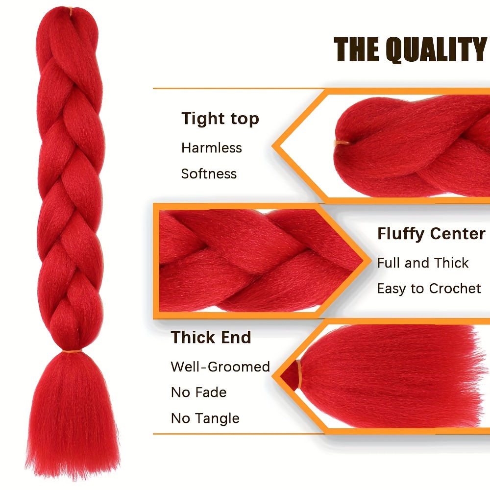 6 szt. 24-calowych syntetyczny – Braiding Hair Kanekalon recenzja i cena