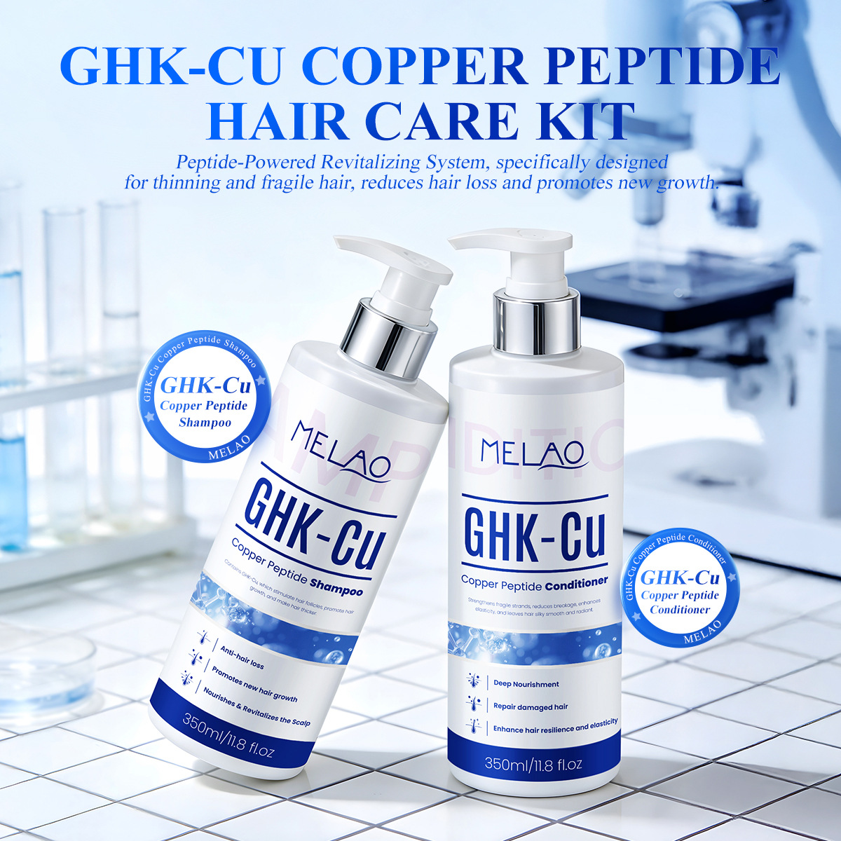 350ml GHK-Cu Szampon z peptyda – Hair Care Basic recenzja i cena